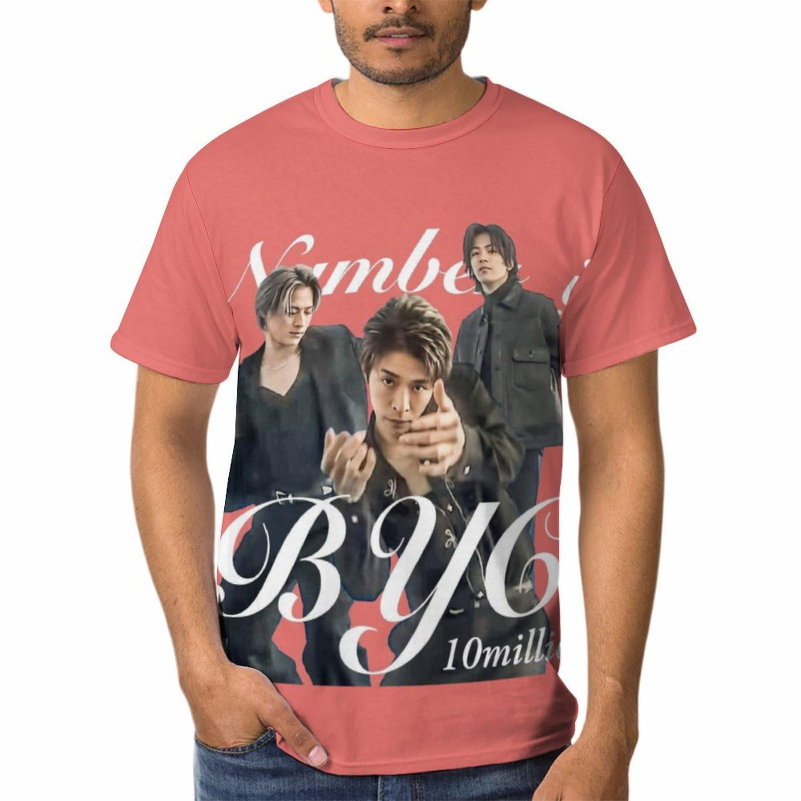 Amazon.co.jp: Number_i平野紫耀tシャツ半袖丸首夏の